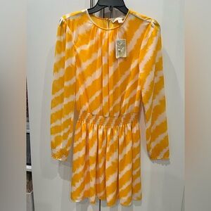 Michael Kors Yellow Striped Dress